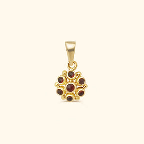Vintage Garnet Pendant | 14K Gold